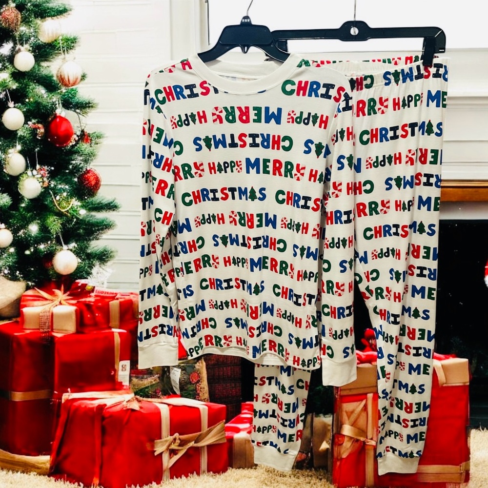 Carter's White Pajamas with Festive Print